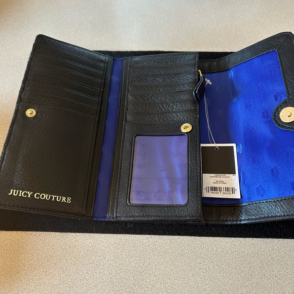 Juicy Couture Black and Gold Wallet with Textured Leather-NWT - Picture 5 of 5